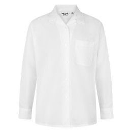 Long Sleeve, Non Iron Revere Collar Blouse - Twin Pack