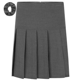 Stretch Pleated Skirt - Long Length